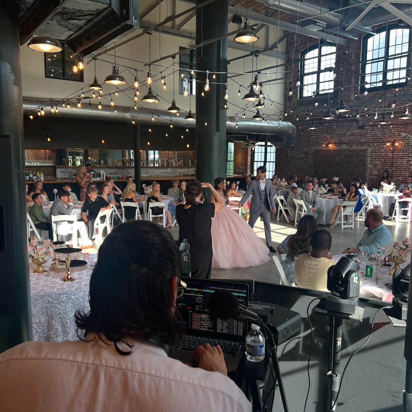 Private event DJ setup